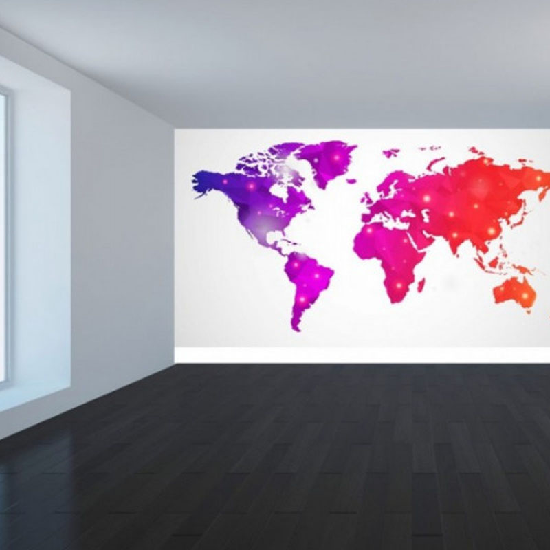 Ταπετσαρία με διάστημα με χρωματιστό χάρτη